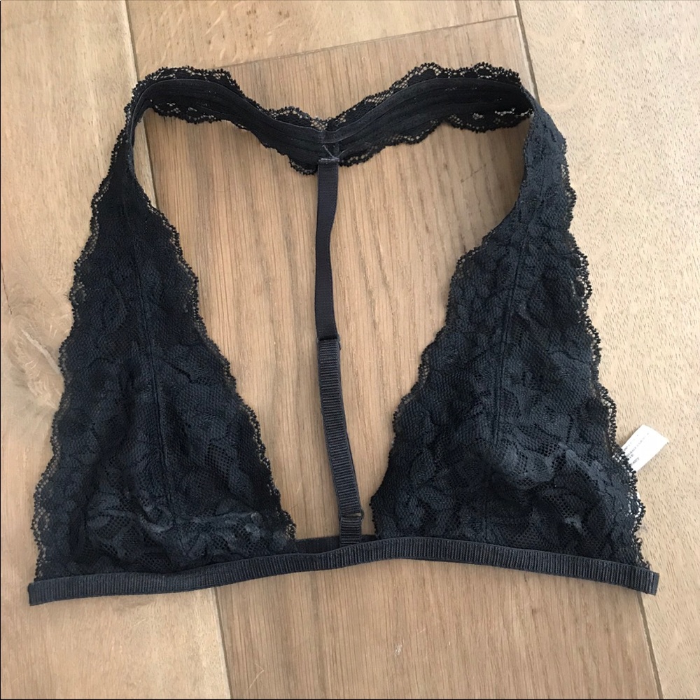 black lace bralette